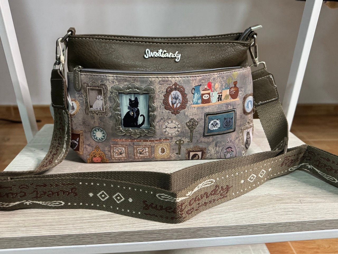 Bolso bandolera marrón Sweet Candy