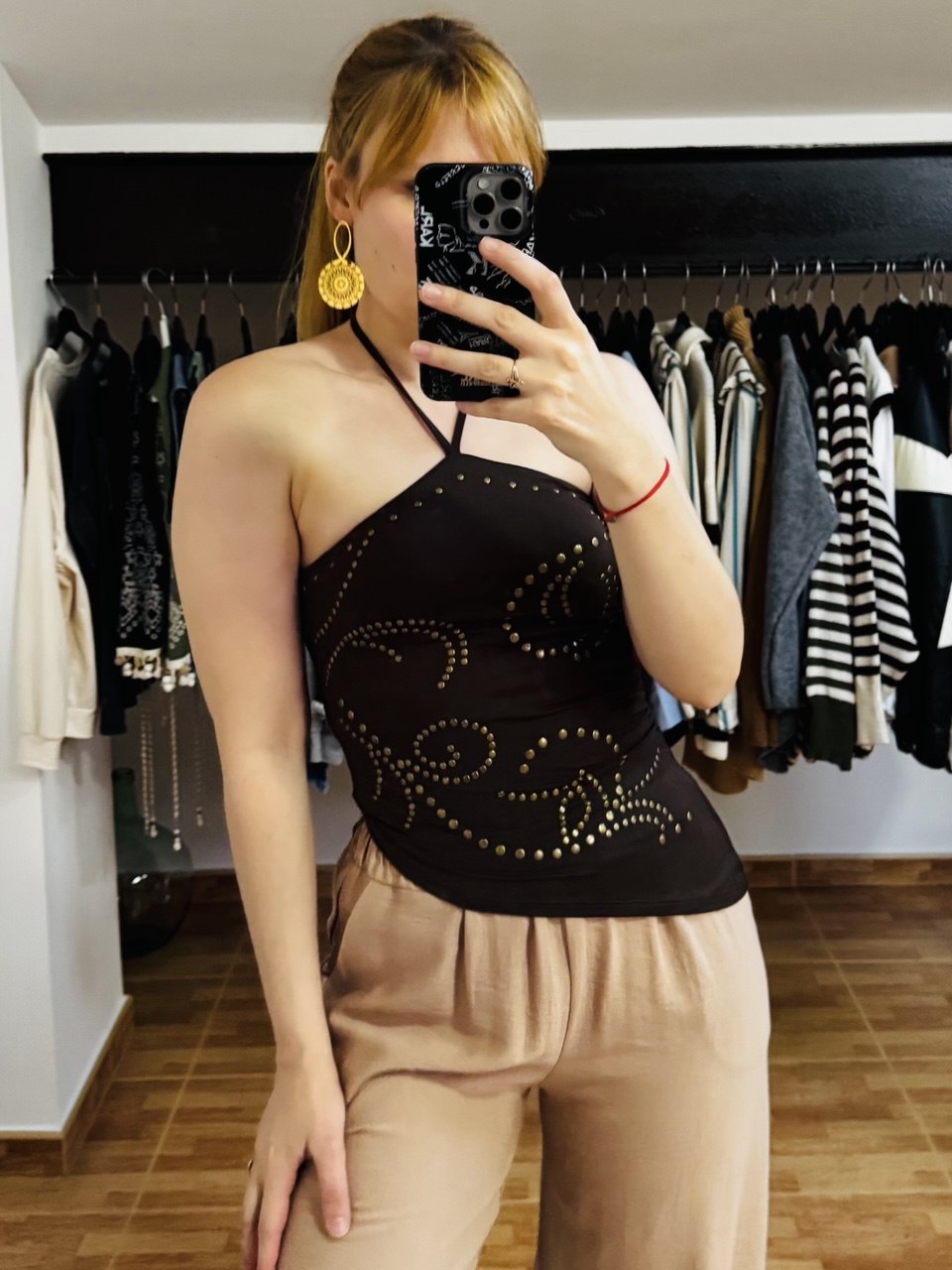 Top halter asimétrico (varios colores)