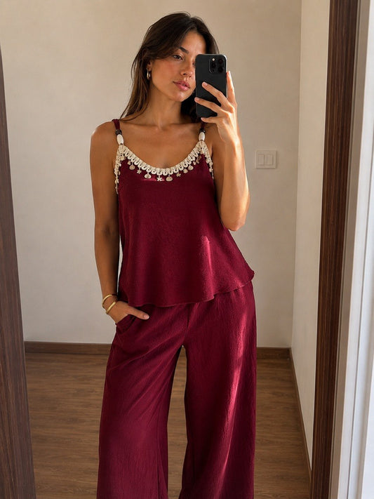 Conjunto Sahara Burgundy