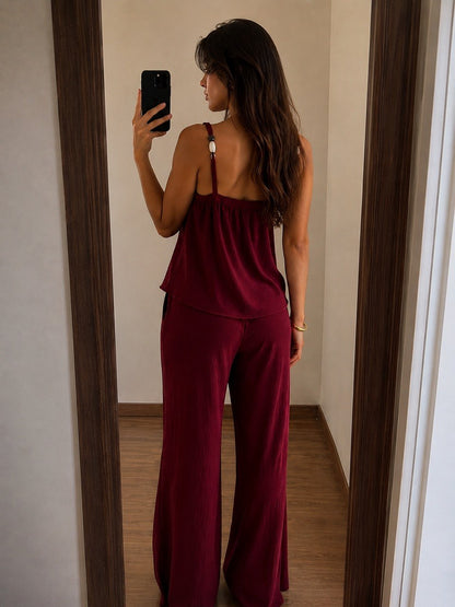 Conjunto Sahara Burgundy