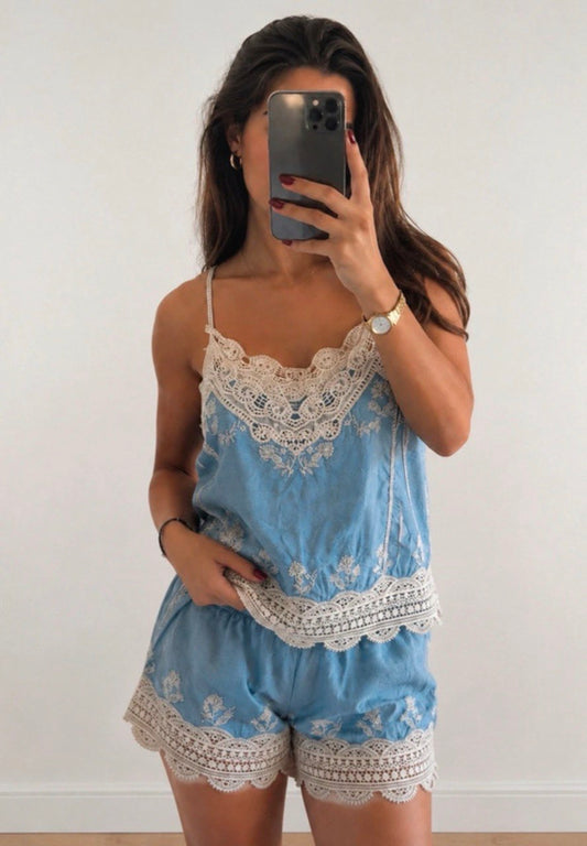Conjunto Blue Boho