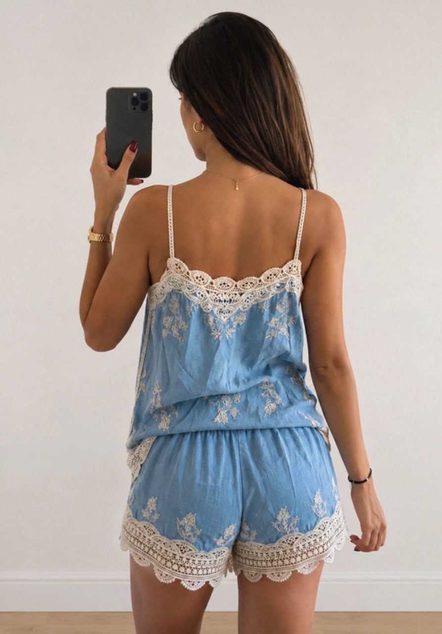 Conjunto Blue Boho