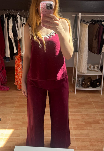 Conjunto Sahara Burgundy