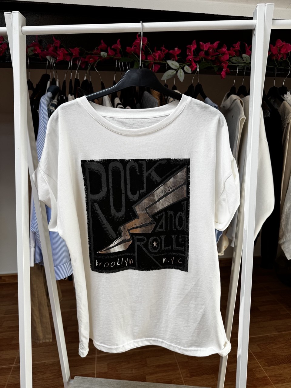 Camiseta blanca Rock