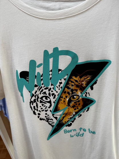 Camiseta manga corta blanca Wild