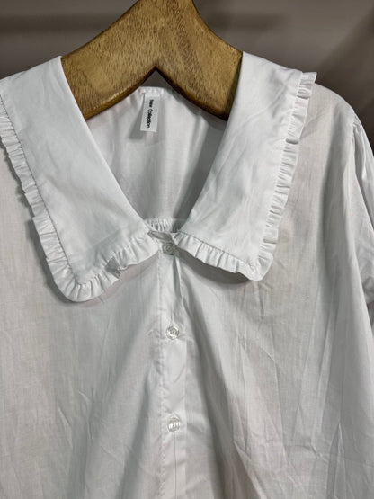 Camisa cuello bebé blanca